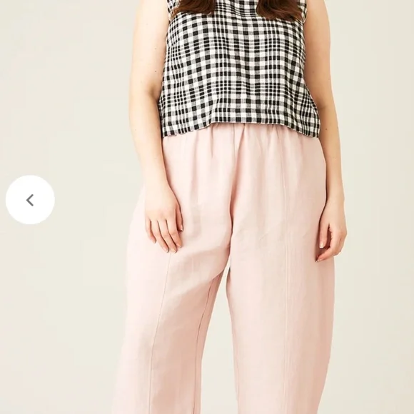 Rose Linen Trousers - Picture 1 of 9